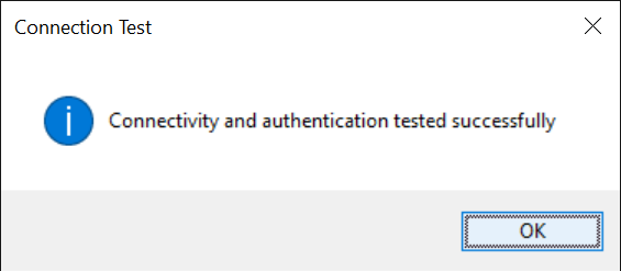 Successful Connection Test